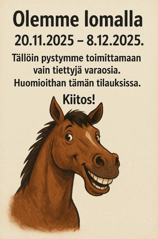 Tallijalokivi lomailee! 19.11.-8.12.2025